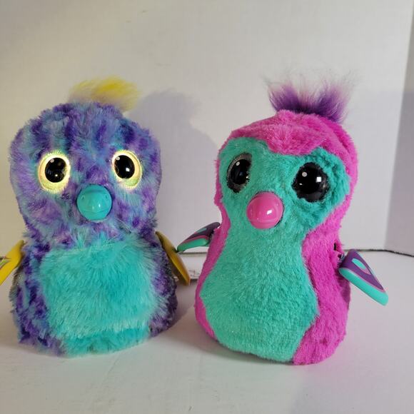 Spin Master Hatchimals Interactive Plush Toys Penguala & Puffatoo Lot of 2 - Picture 7 of 16